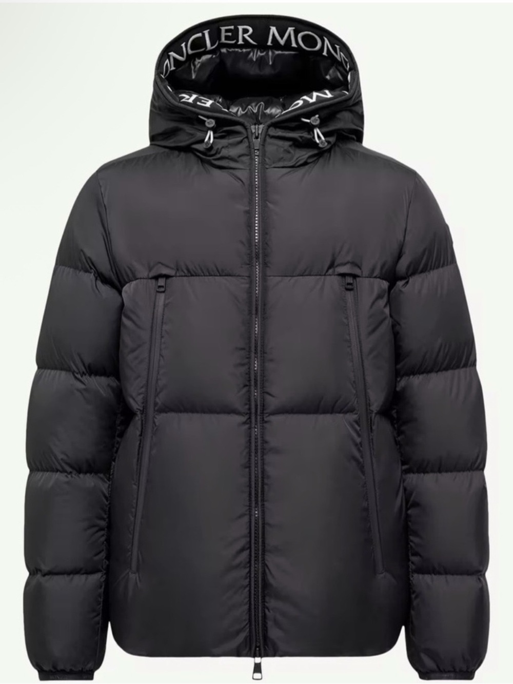 Moncler Black Hooded Puffer Jacket